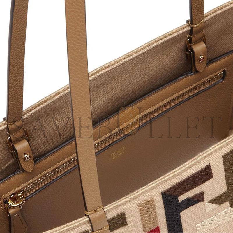 FENDI SMALL ROLL TOTE BAG 8BH424AT4AF09VT (22*18*14cm)